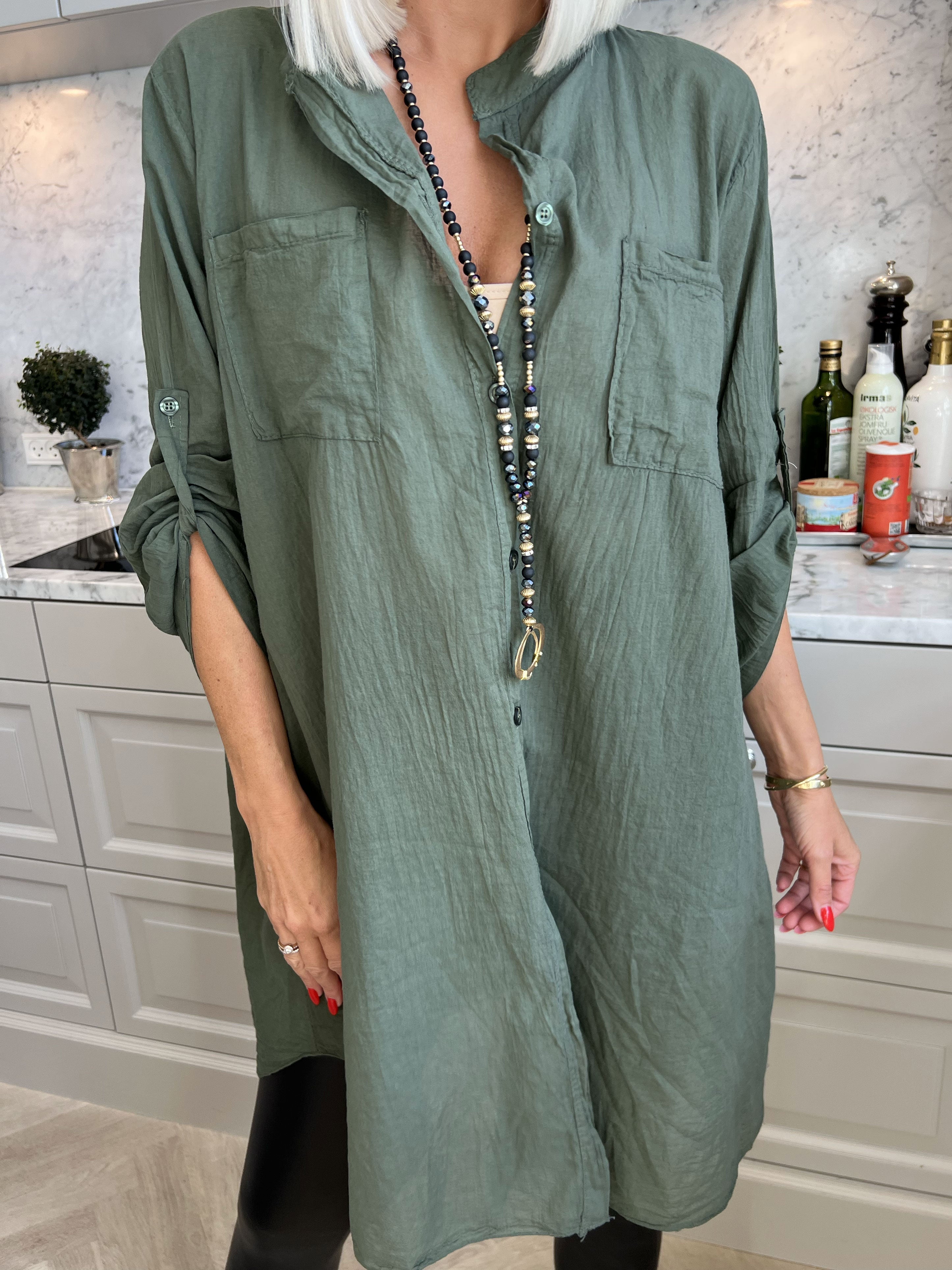 Berna Plain - Skjorta med fickor